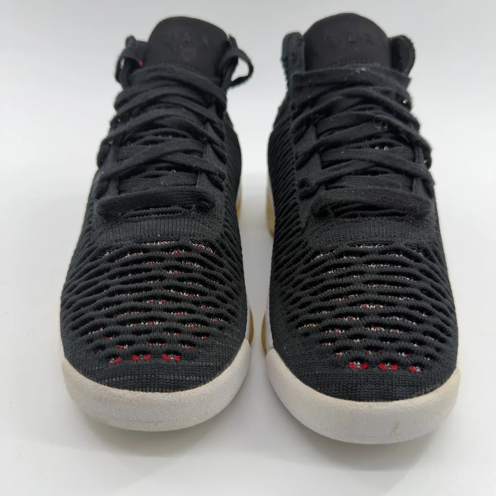 Nike Air Jordan 6 Retro Flyknit Black Varsity Red Kids 7Y Sneakers
